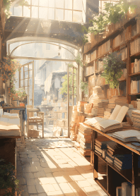 午後書店的寧靜時光