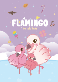 Flamingo Ocean Purple