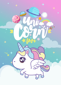 Unicorn Love Galaxy Blue Hawaii