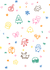 tm x doodles merry christmas