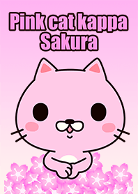 Pink cat kappa - Sakura