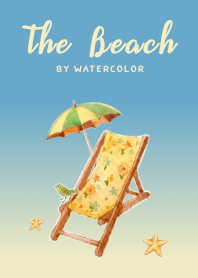 The Beach by watercolor