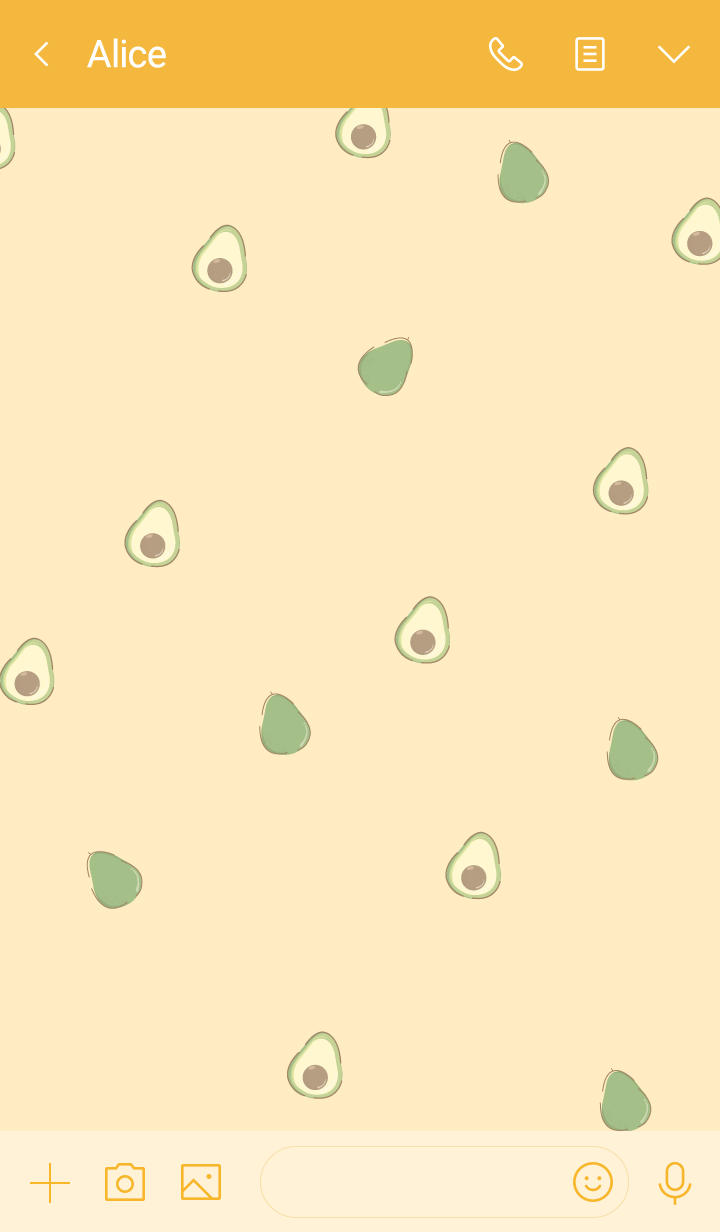 avocado minimal orange (simple ver.)