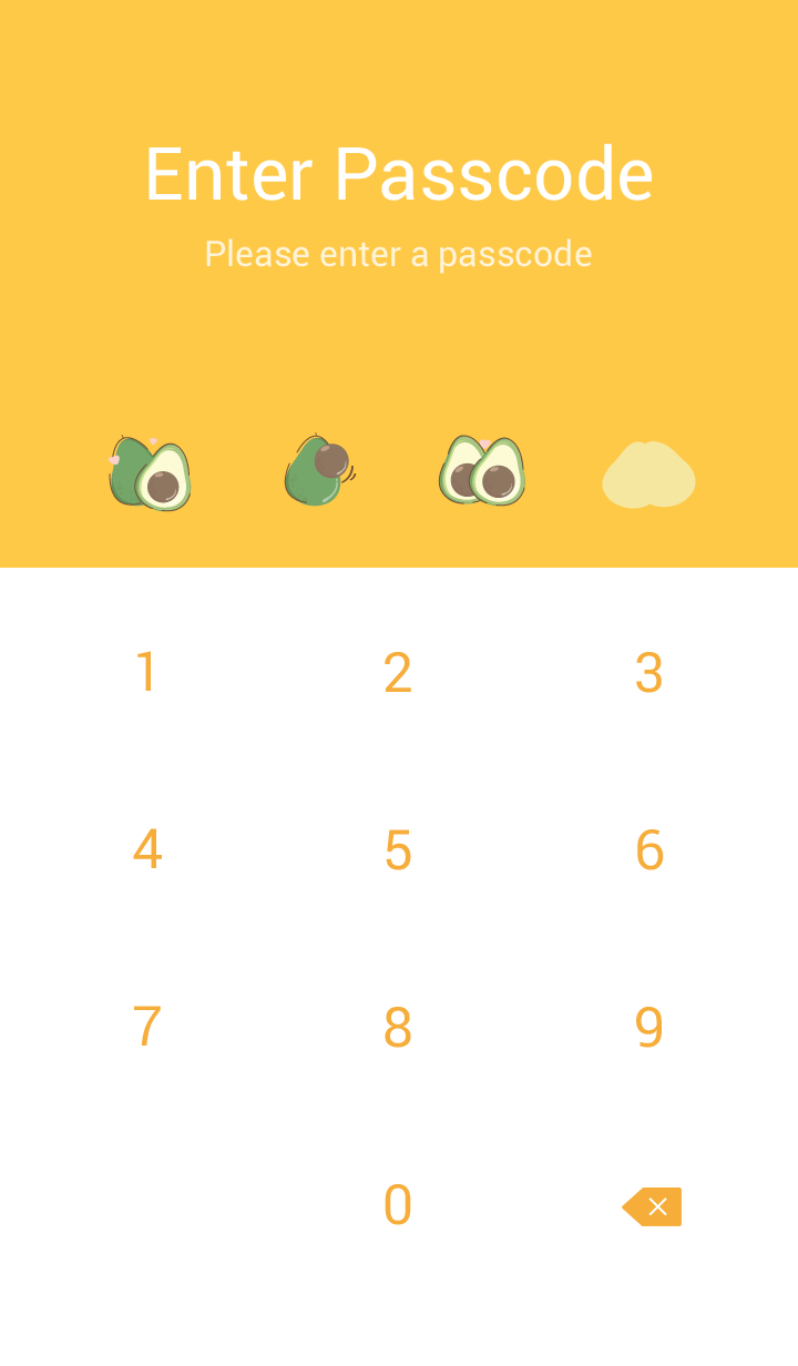 avocado minimal orange (simple ver.)