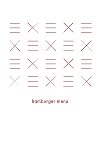 hamburger menu pink