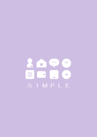 シンプル（purple)V.554
