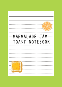 MARMALADE JAM TOAST NOTEBOOK-RED-GREEN