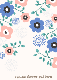 spring flower pattern 3 J