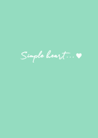 simple heart (mintgreen)