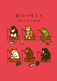 一起來釣魚(亮紅色)
