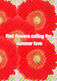 夏の恋を呼ぶ紅い花