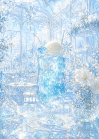 Aqua White Snow Blue Soda Greenhouse