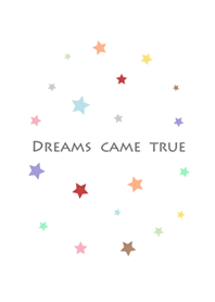 カラフルな夜空美しい星