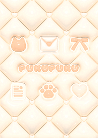ぷくぷく♡ねこ - オレンジ