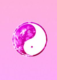 Yin & yang picture of summer pink