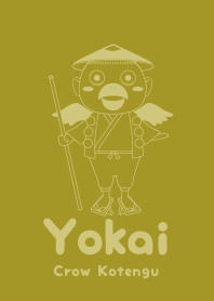 Yokai Crow Kotengu Pale mustard