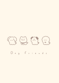 小狗 / pink green beige