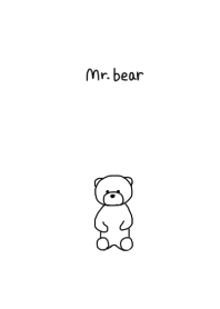 Cute theme of simple bear