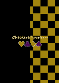 Checkered pattern -Yellow-