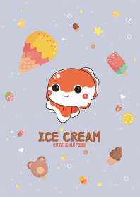 Goldfish Ice Cream Kawaii