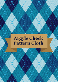 Argyle Check Pattern Cloth Blue