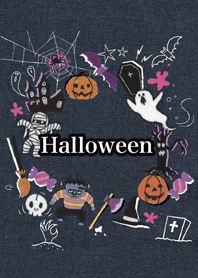 ハロウィン刺繍