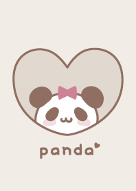 Panda Ribbon - Brown