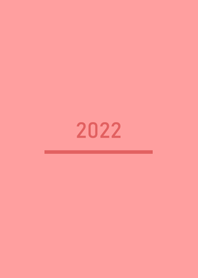 Minimalist 2022.Pink orange
