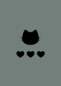 cute cat&heart(dusty color3-08)