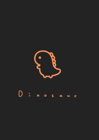 Dinosaur /black orange