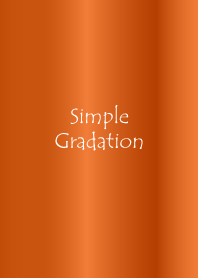Simple Gradation -GlossyOrange 9-