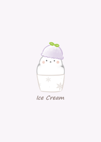Shimaenaga and Ice cream* -purple-