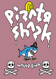PIRATE SHARK mauve pink.