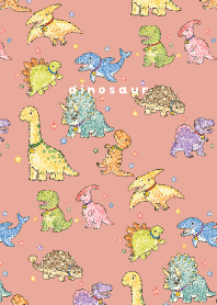 My beloved Dinosaurs03 pink & blue