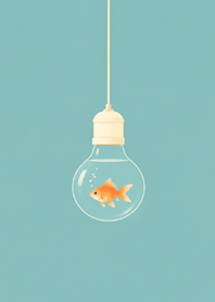 金魚燈泡｜水藍療癒時光