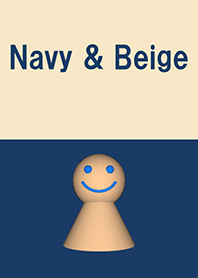Navy & Beige Simple design 25