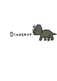one point. dinosaur. Triceratops.