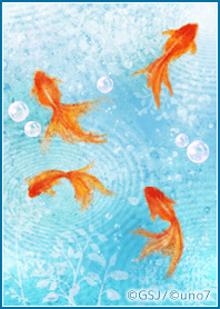 【金運UP】金魚の着せかえ