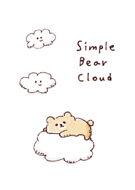 simple Bear cloud white blue.