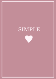 SIMPLE HEART =dusty purple2=