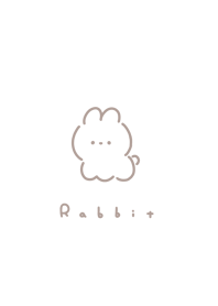 兔子 | white beige