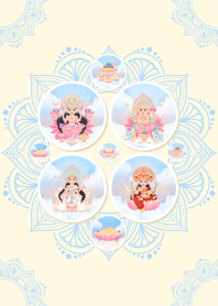 Cutie Parvati:Lakshmi:Saraswati:Ganesha