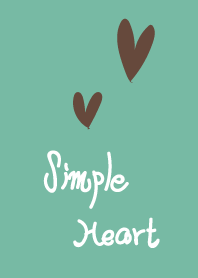 Simple chocolate mint heart
