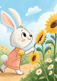 A Bunny Sunflower Trip