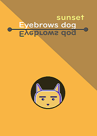 Eyebrows dog / Sunset