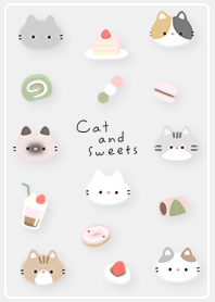 Cats and Japanese sweets 01_2