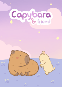 Capybara and friend? : night time