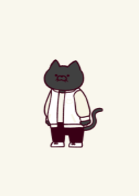 Stadium jacket black cat.(dusty11)