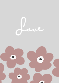 in bloom, flower ro / light grey