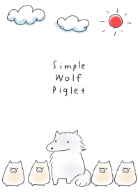 simple wolf Piglet.